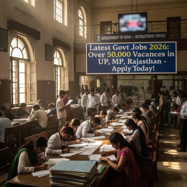 नवीनतम सरकारी नौकरियां 2026: यूपी, एमपी, राजस्थान में 50,000+ रिक्तियां — Sarkari Naukri — Trend Duniya