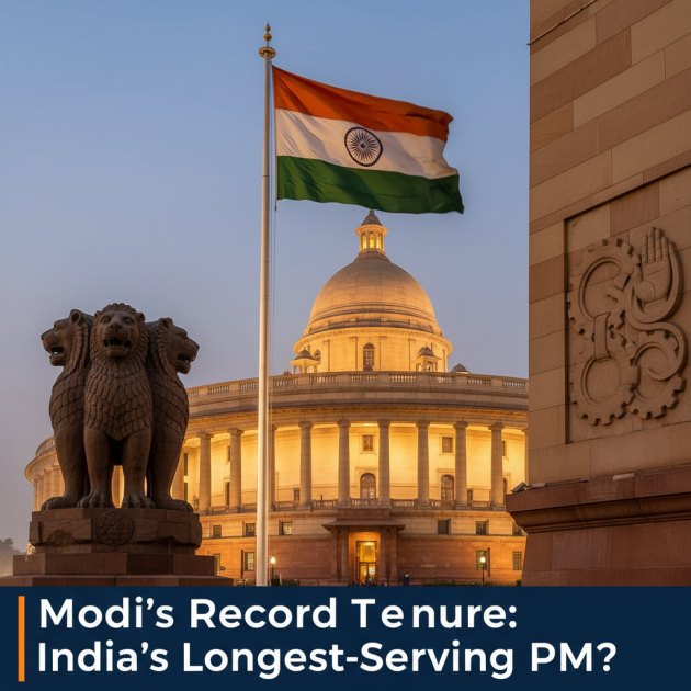 PM Modi's Record Tenure: India's Longest-Serving PM? — Politics &amp; Government — Trend Duniya