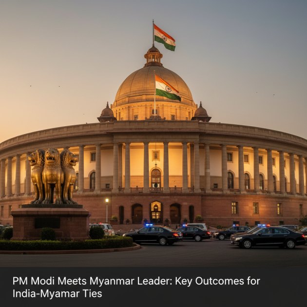 PM मोदी और म्यांमार नेता की मुलाकात: भारत-म्यांमार संबंधों का नया अध्याय — Politics &amp; Government — Trend Duniya