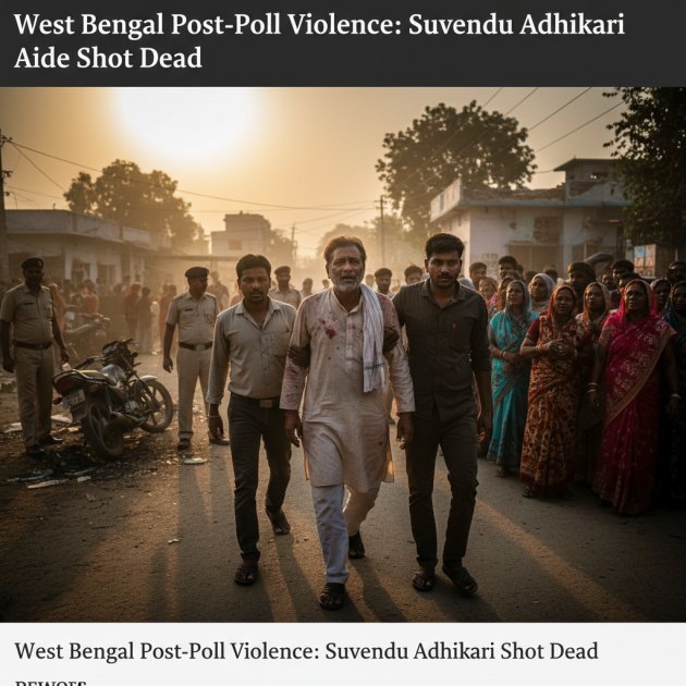 West Bengal Violence: Suvendu Adhikari Aide Shot Dead | Latest Updates — Breaking News — Trend Duniya
